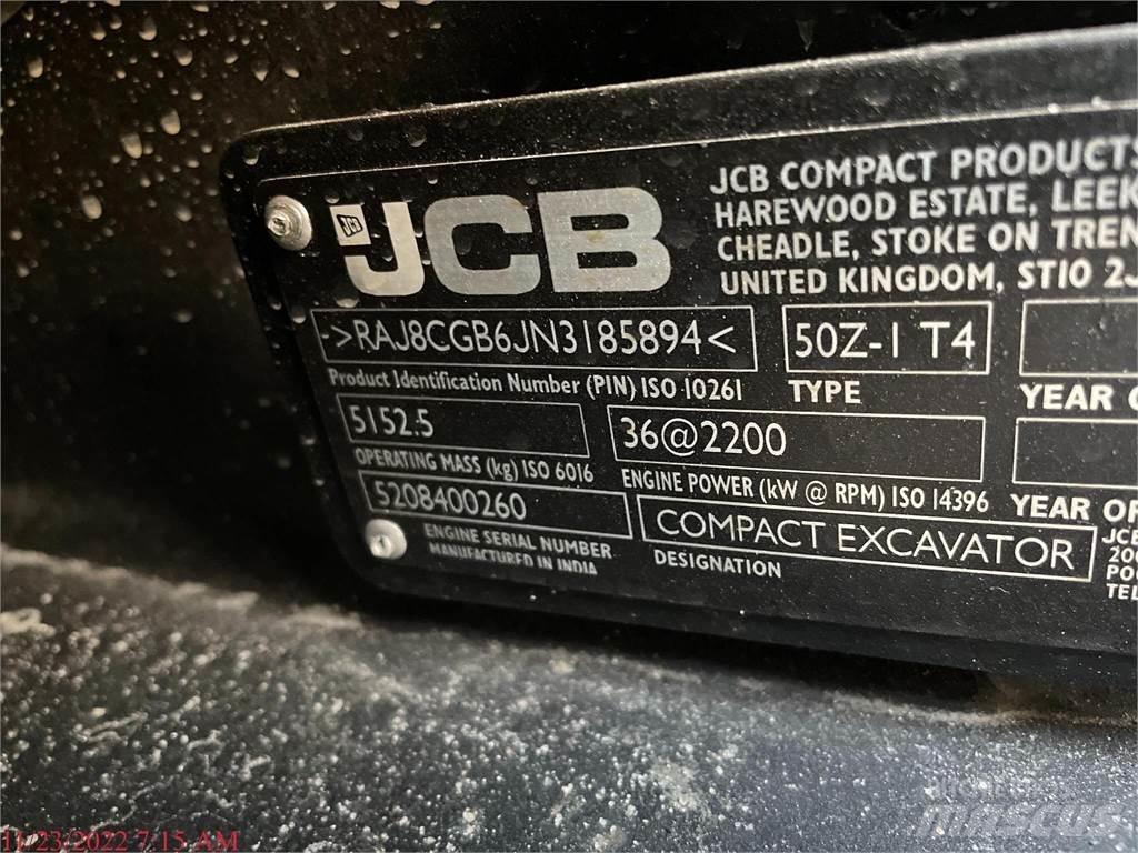 JCB 50Z-1 Mini kotrók < 7t