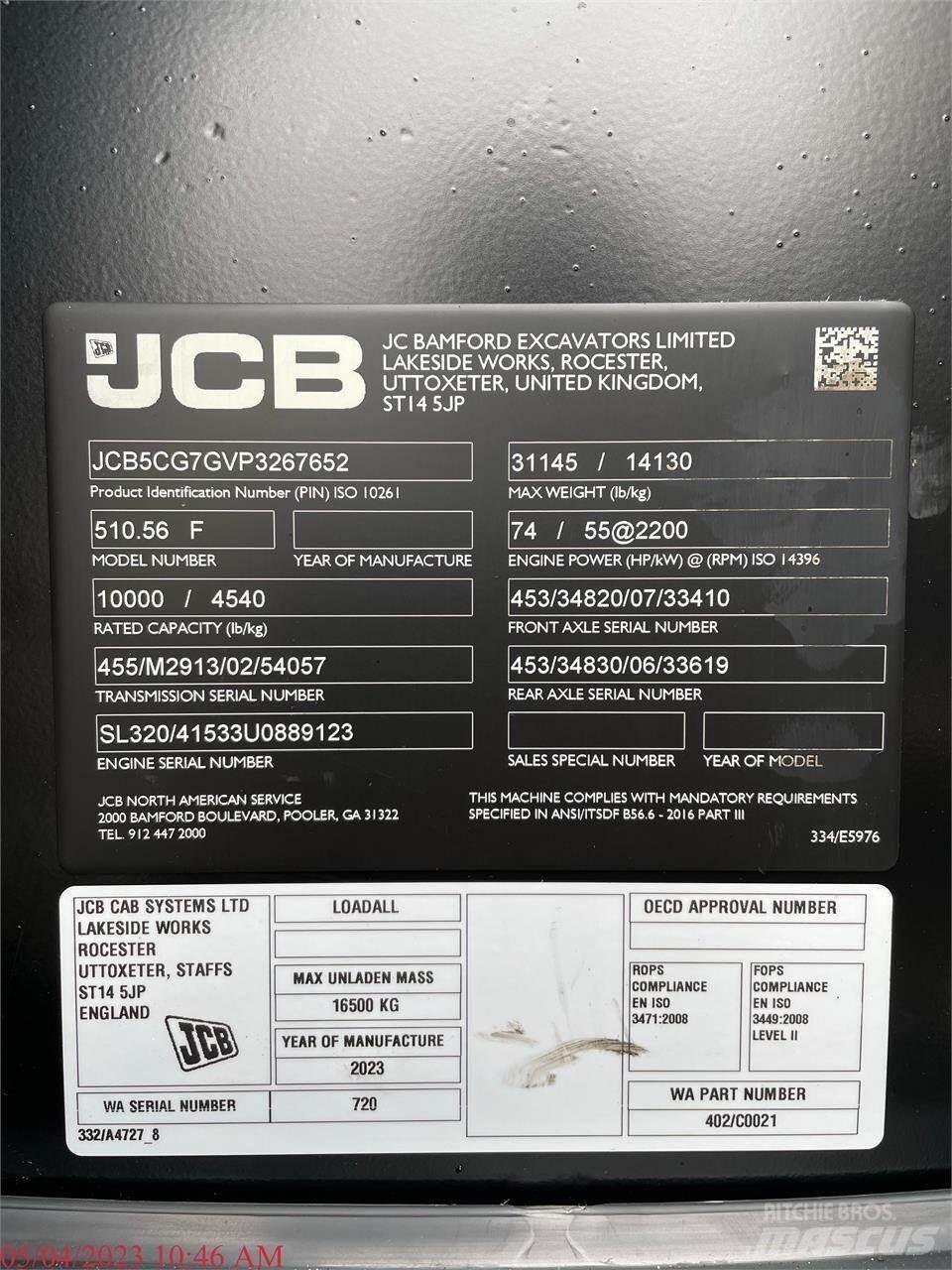 JCB 510-56 Teleszkópos rakodók