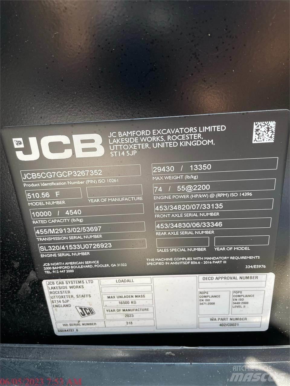 JCB 510-56 Teleszkópos rakodók