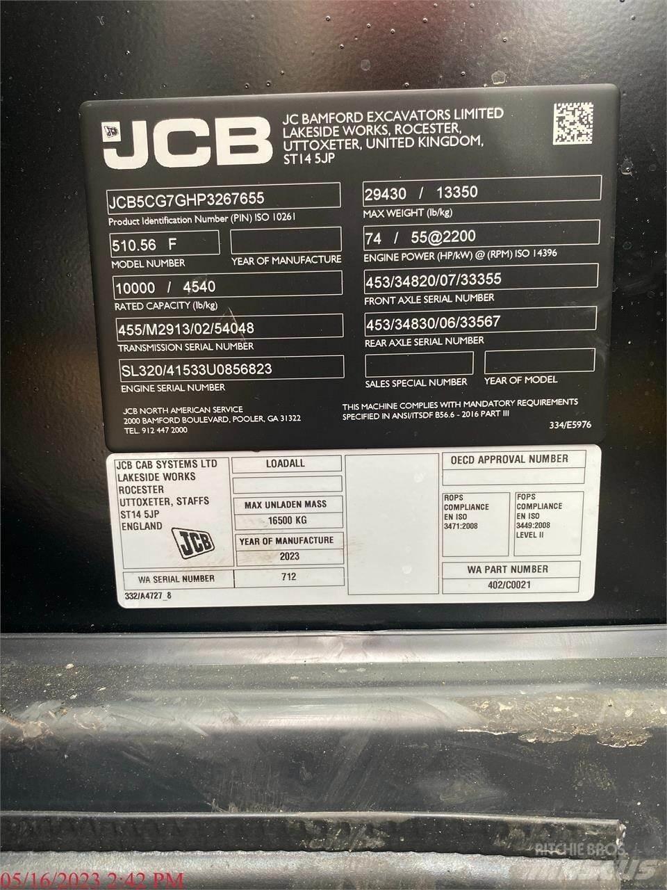 JCB 510-56 Teleszkópos rakodók