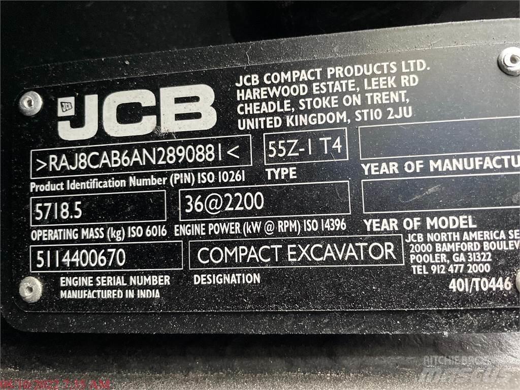 JCB 55Z-1 Mini kotrók < 7t