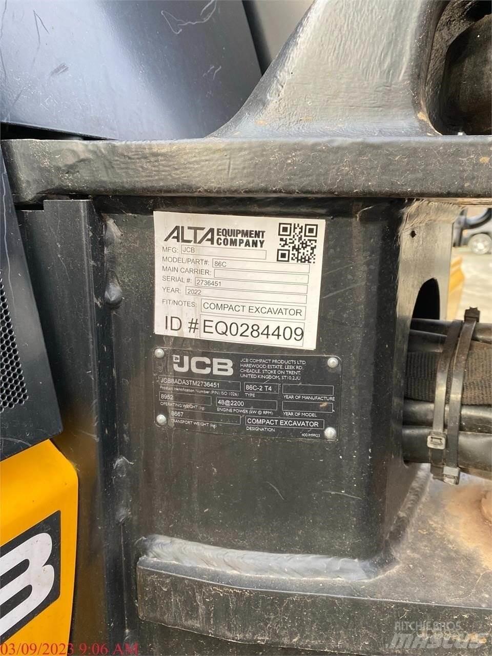 JCB 86C-2 Lánctalpas kotrók
