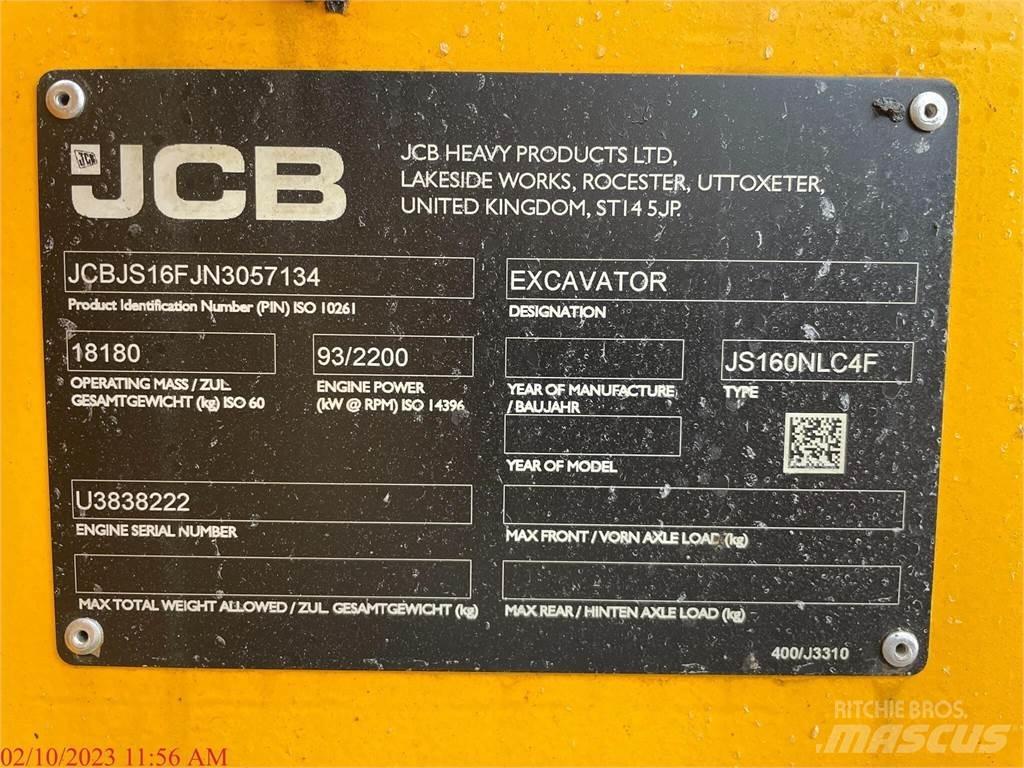 JCB JS160 Lánctalpas kotrók