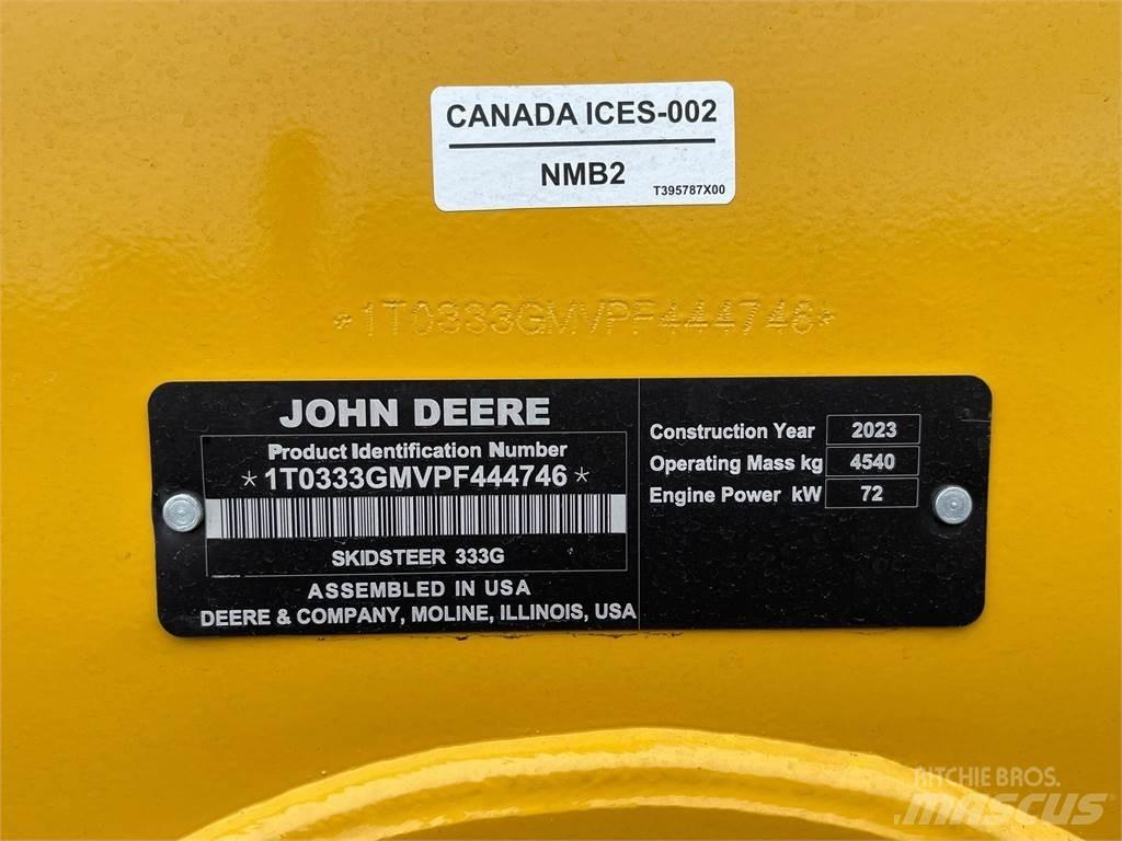 John Deere 333G Kompaktrakodók