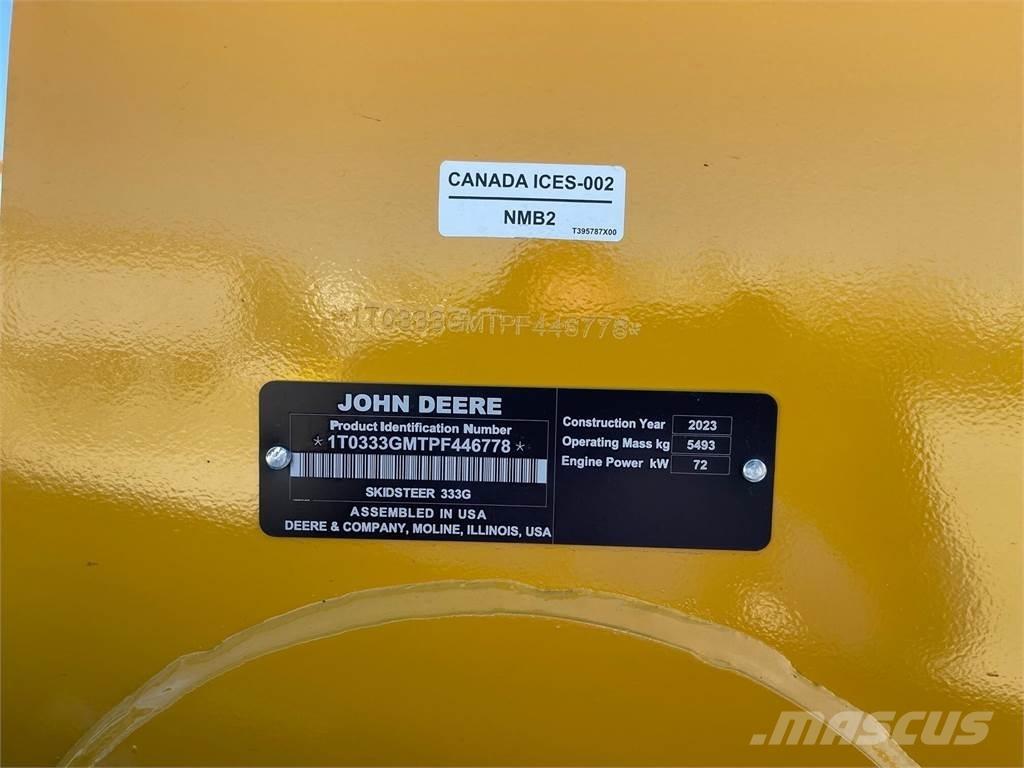 John Deere 333G Kompaktrakodók