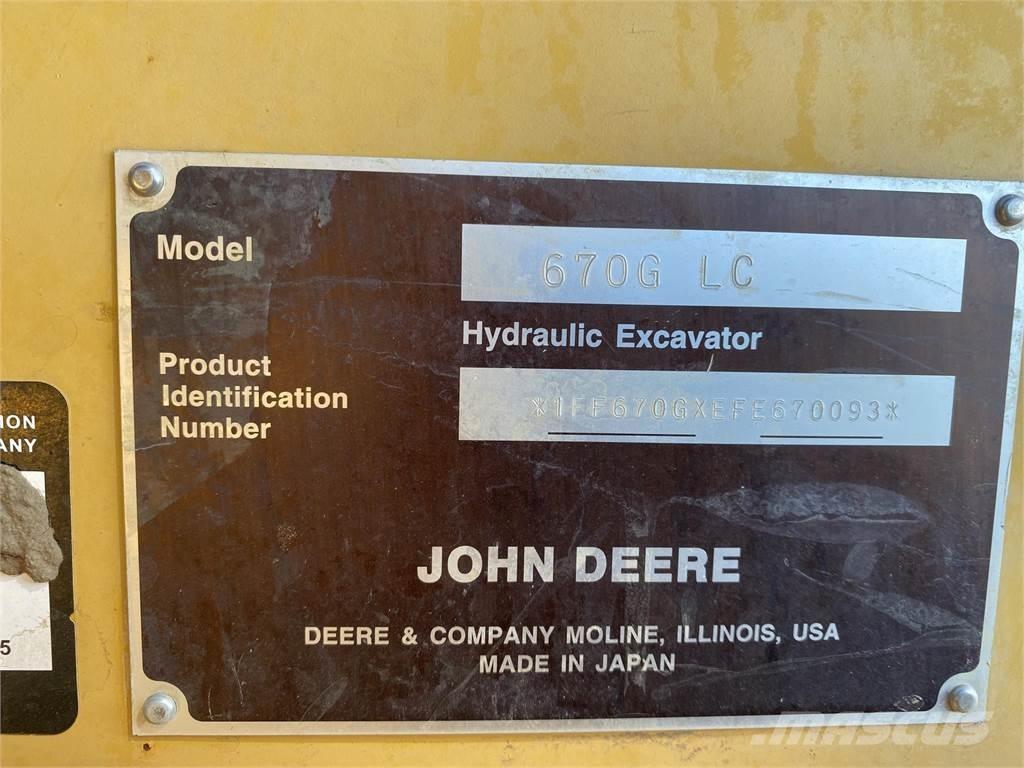 John Deere 670G LC Lánctalpas kotrók