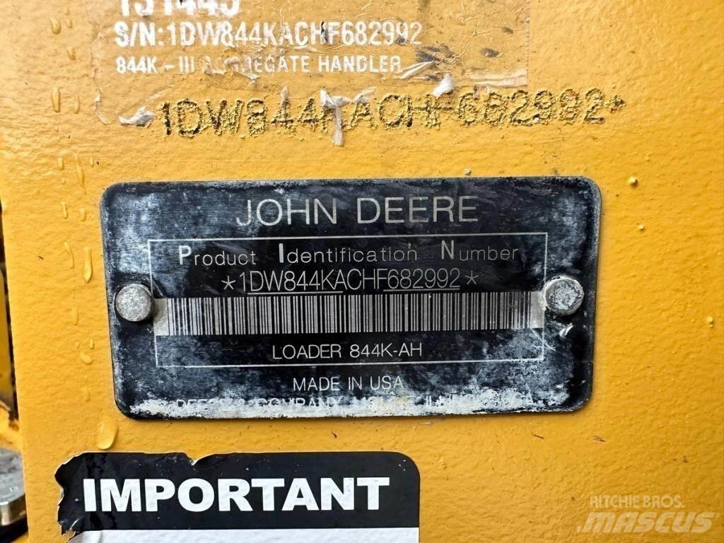 John Deere 844KIII Gumikerekes homlokrakodók