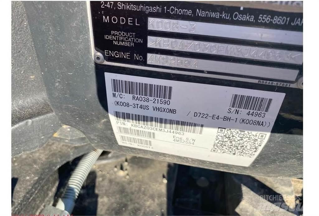 Kubota K008 Mini kotrók < 7t