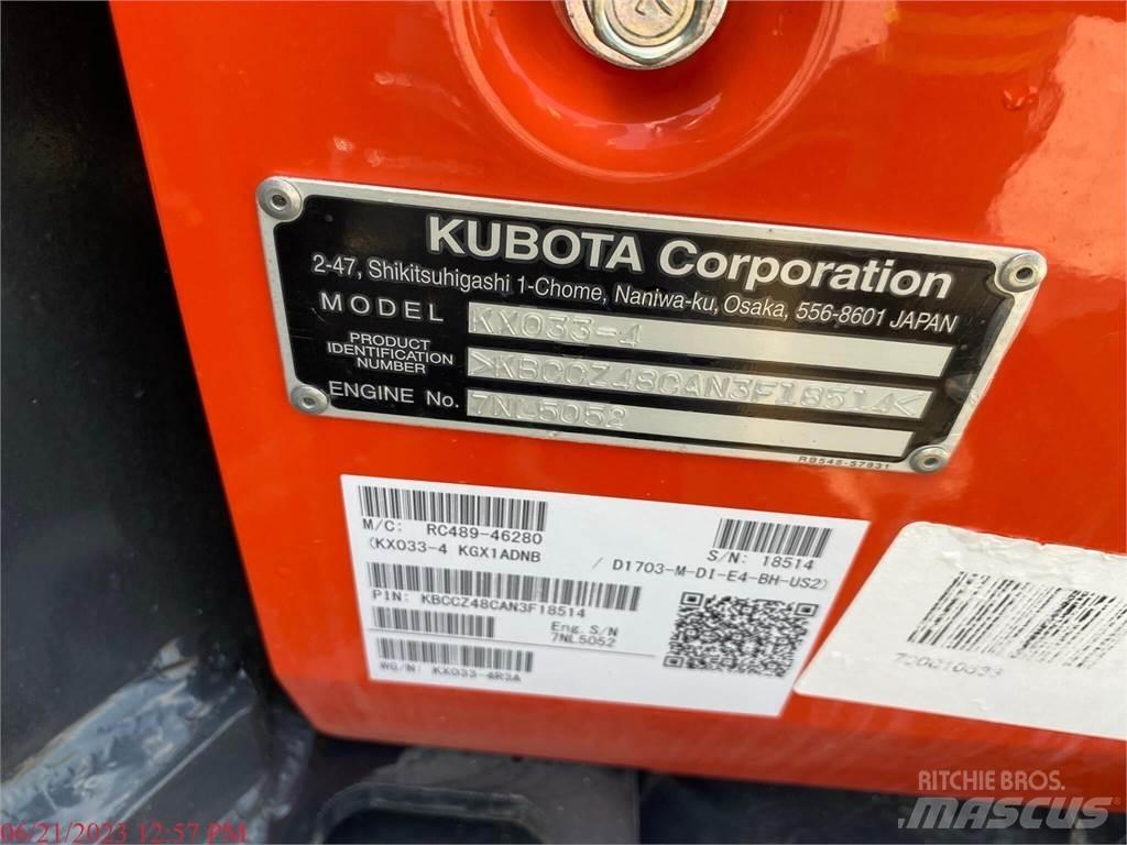Kubota KX033-4 Mini kotrók < 7t