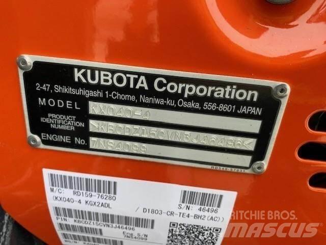 Kubota KX040-4 Mini kotrók < 7t