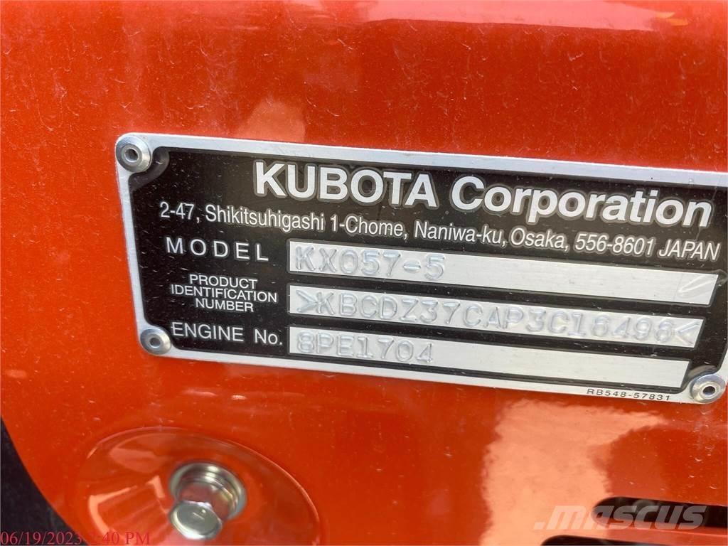 Kubota KX057-5 Lánctalpas kotrók
