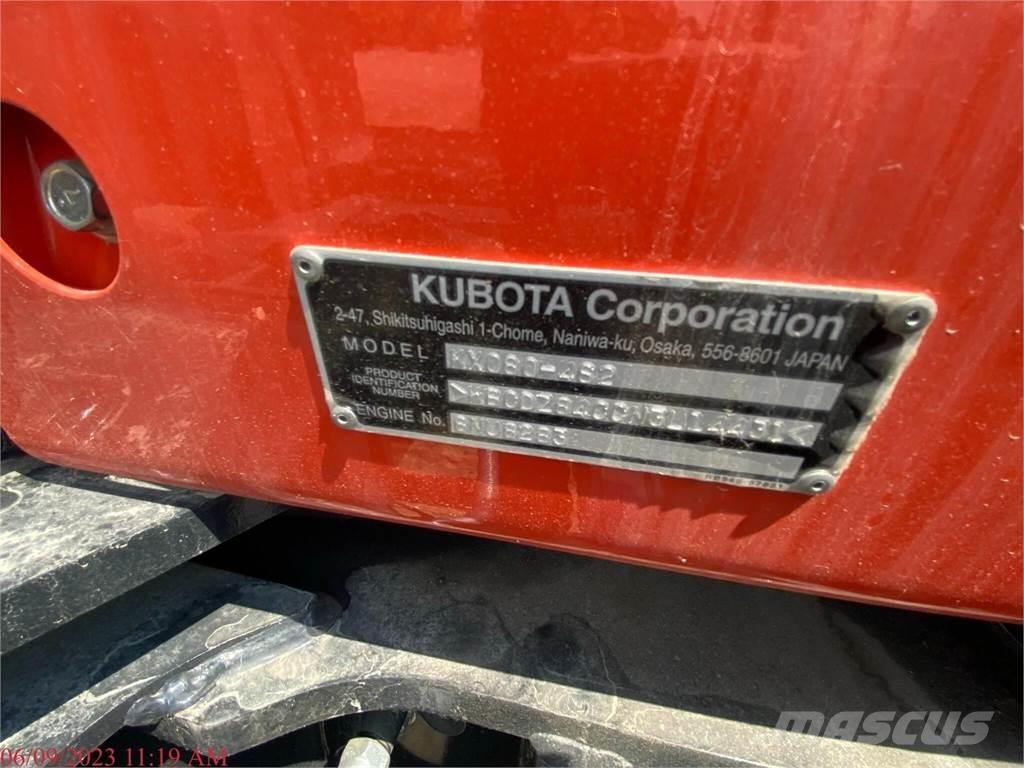Kubota KX080-4 Lánctalpas kotrók
