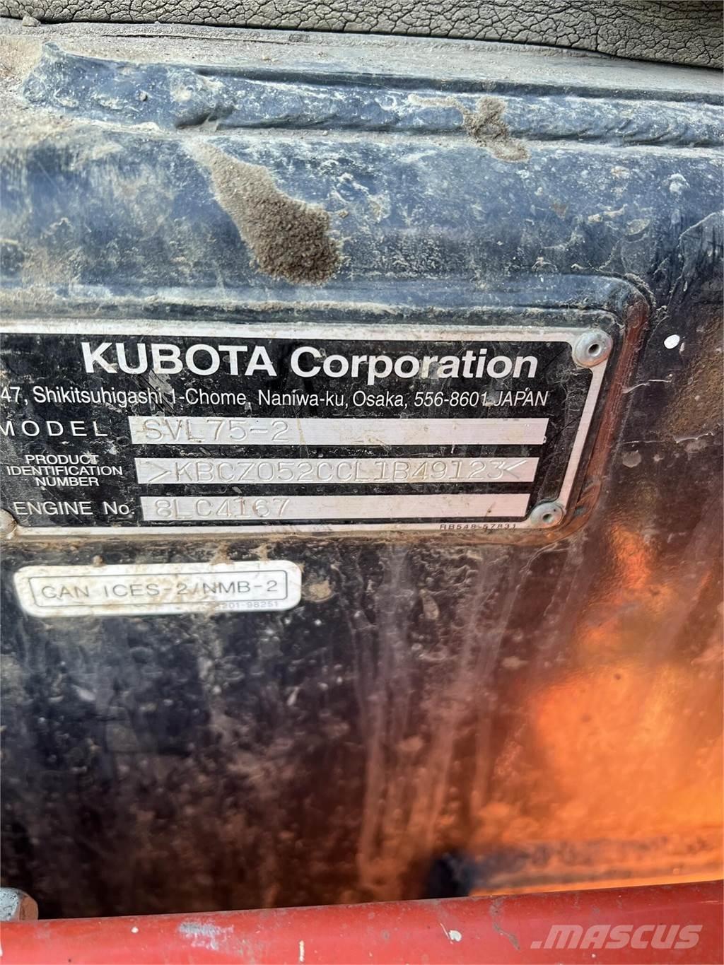 Kubota SVL75-2 Kompaktrakodók