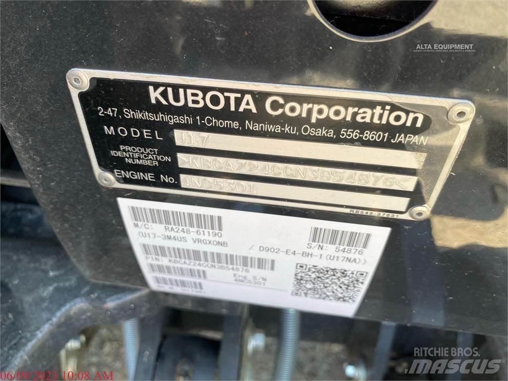 Kubota U17 Mini kotrók < 7t
