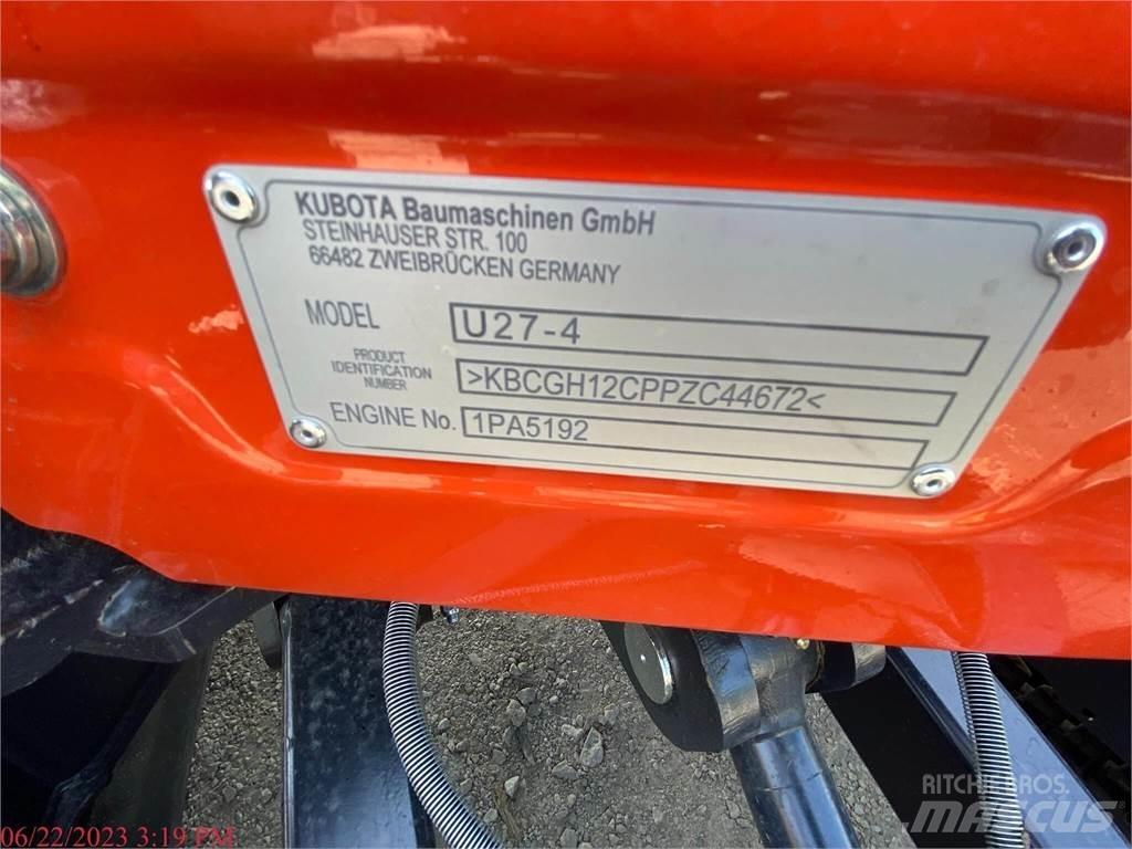 Kubota U27-4 Mini kotrók < 7t