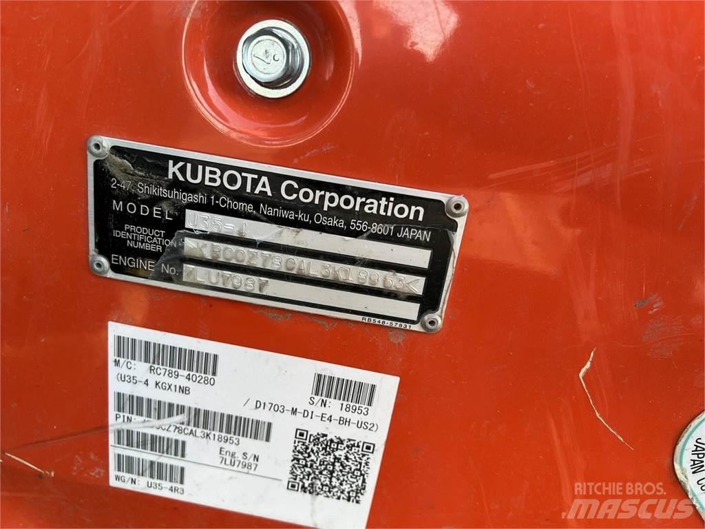 Kubota U35-4 Mini kotrók < 7t