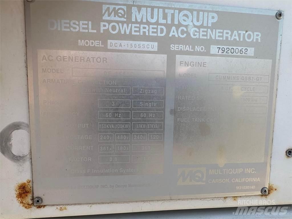 MultiQuip 150 KVA Egyéb Áramfejlesztők