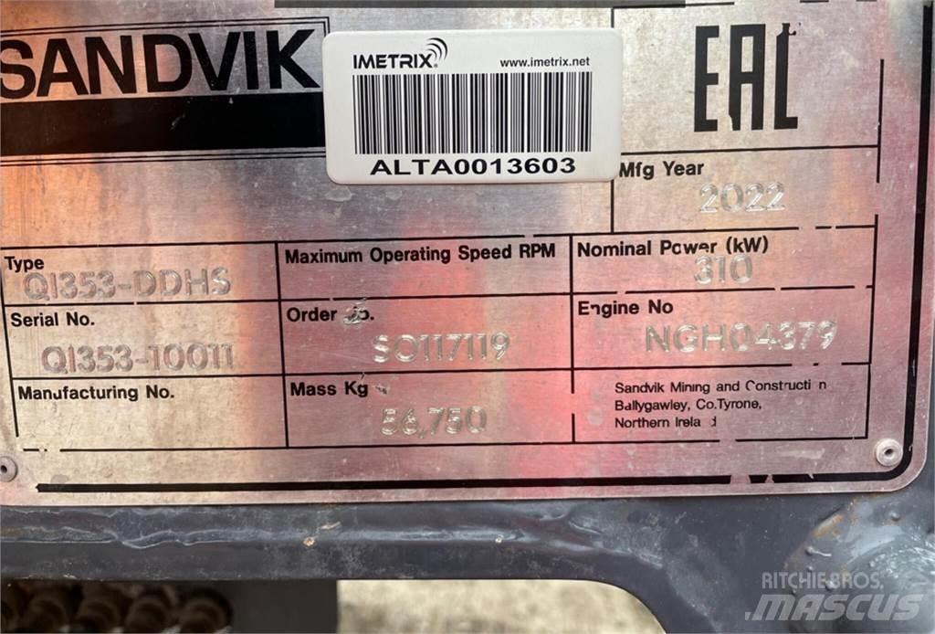 Sandvik QI353-DDHS Törőgépek