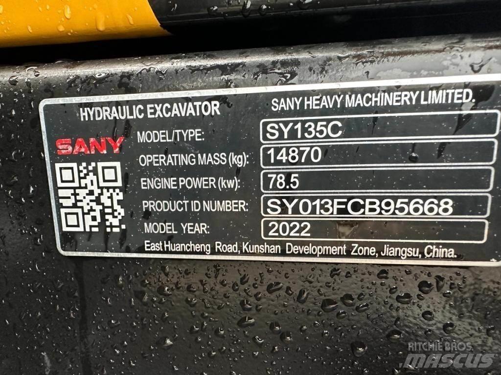 Sany SY135C Lánctalpas kotrók