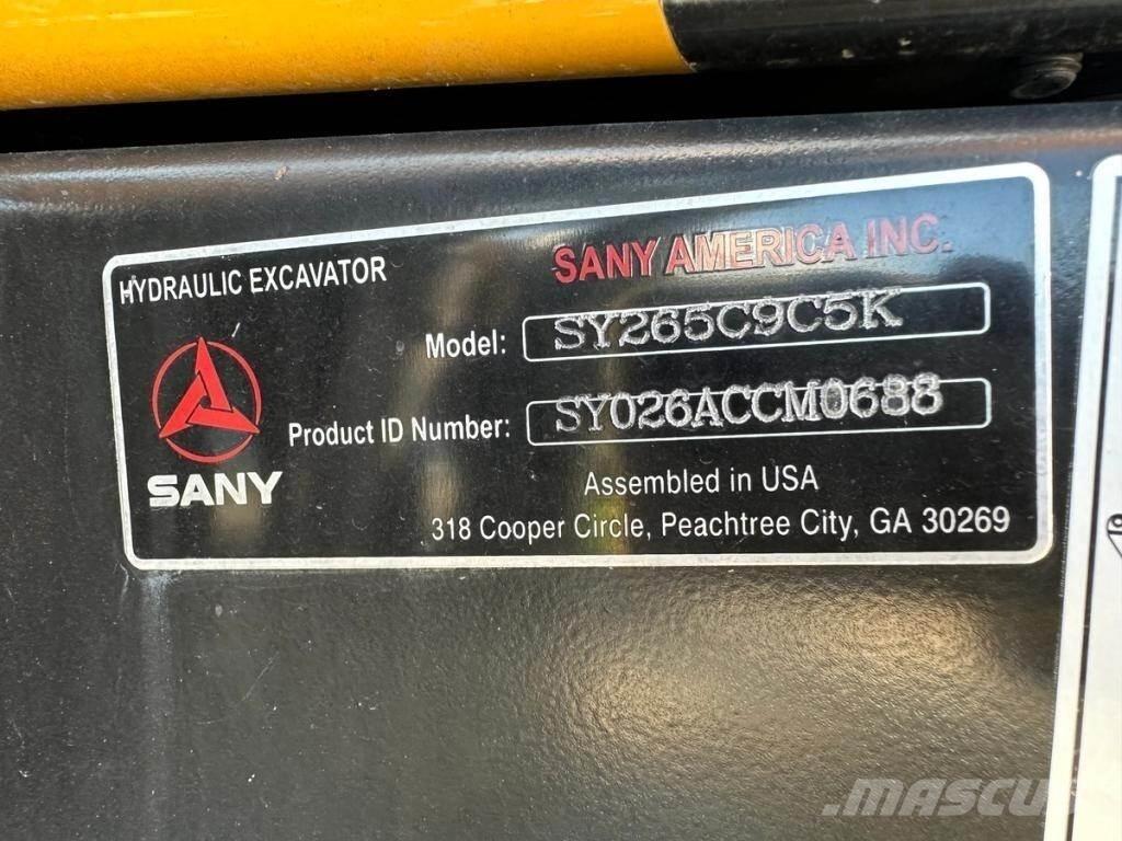 Sany SY265C LC Lánctalpas kotrók