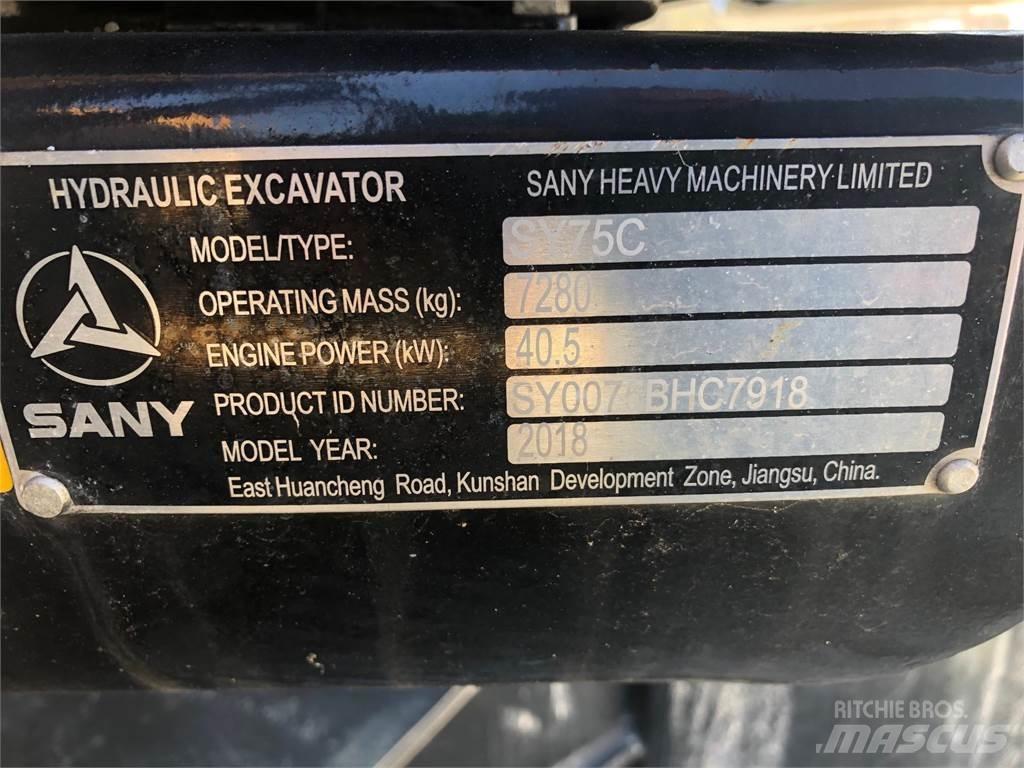 Sany SY75C Lánctalpas kotrók