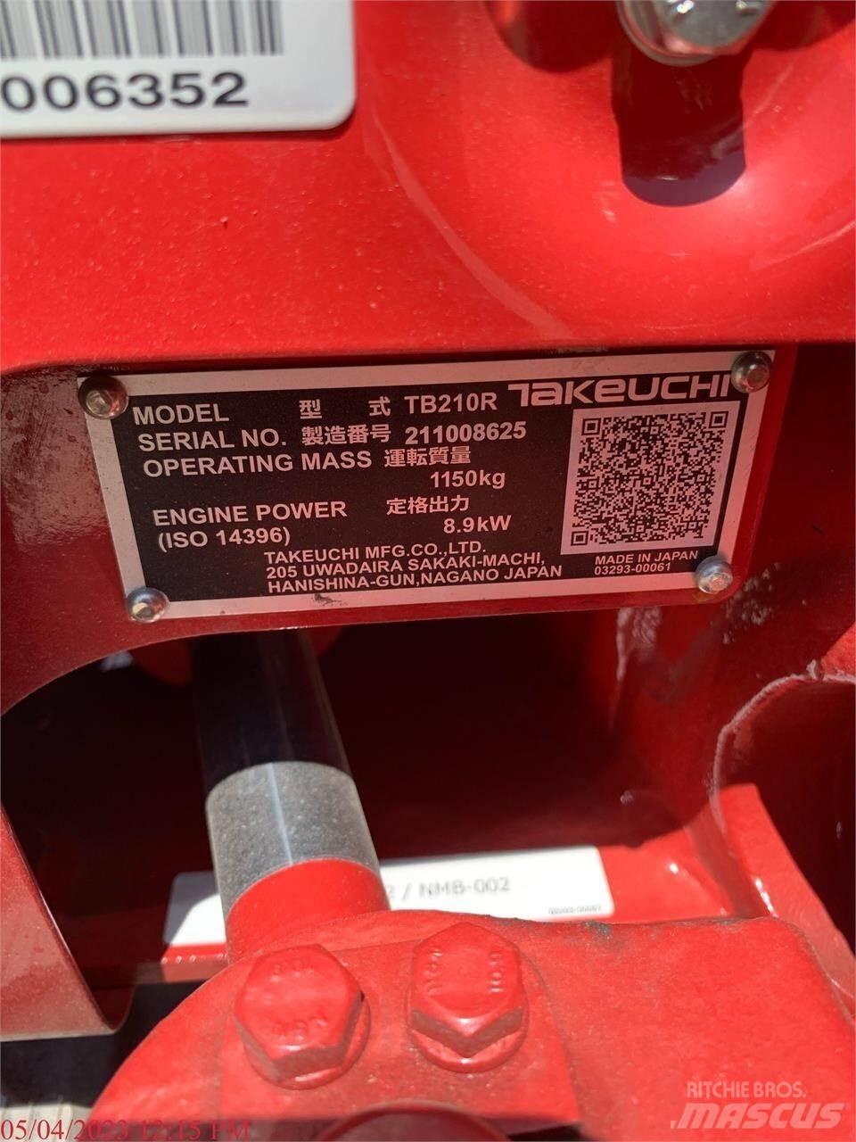 Takeuchi TB210R Mini kotrók < 7t