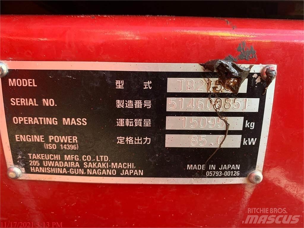 Takeuchi TB2150 Lánctalpas kotrók