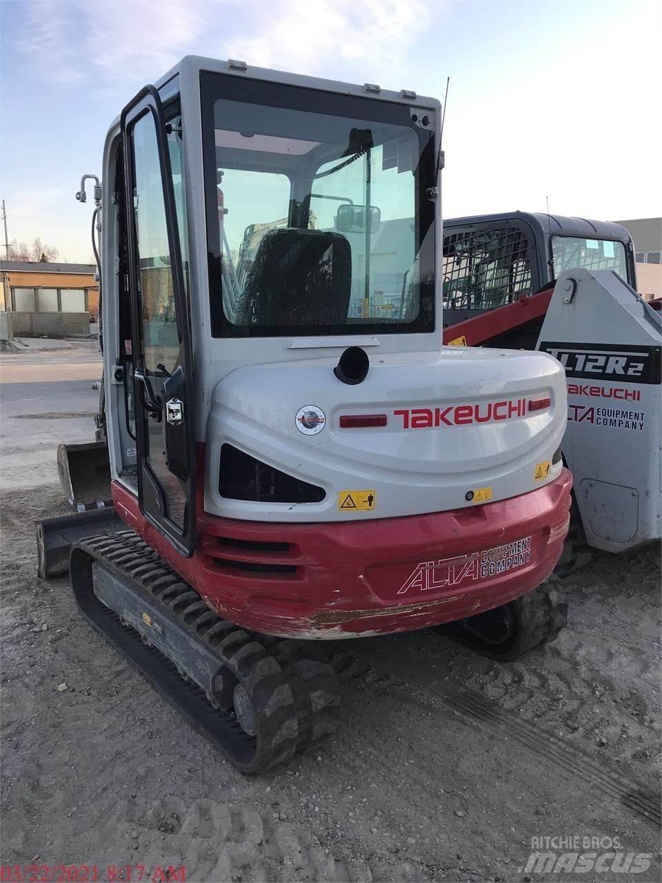 Takeuchi TB240 Mini kotrók < 7t