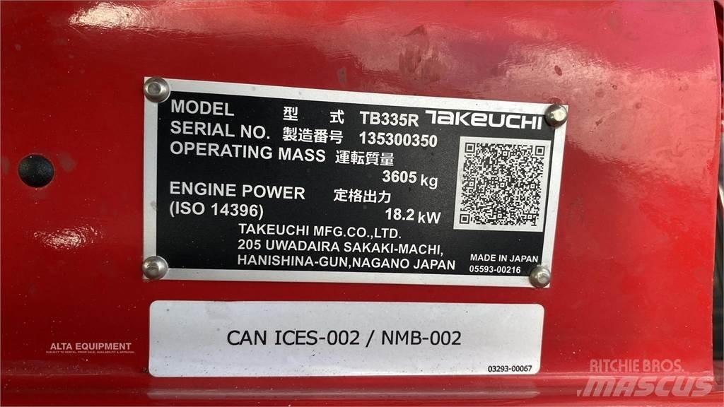 Takeuchi TB335R Mini kotrók < 7t