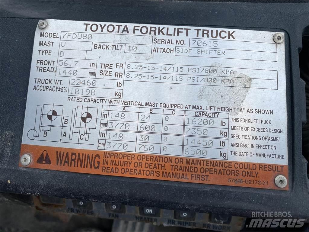 Toyota 7FDU80 Targoncák-Egyéb