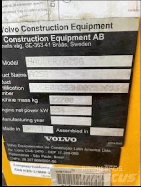 Volvo A25G Csuklósdömperek