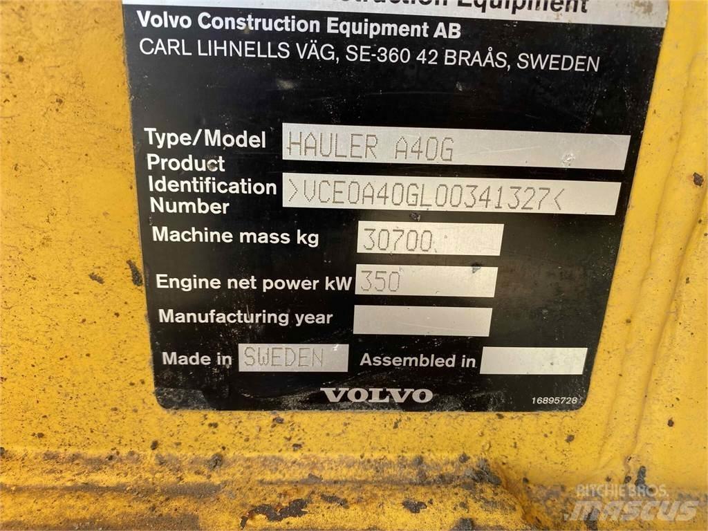 Volvo A40G Csuklósdömperek