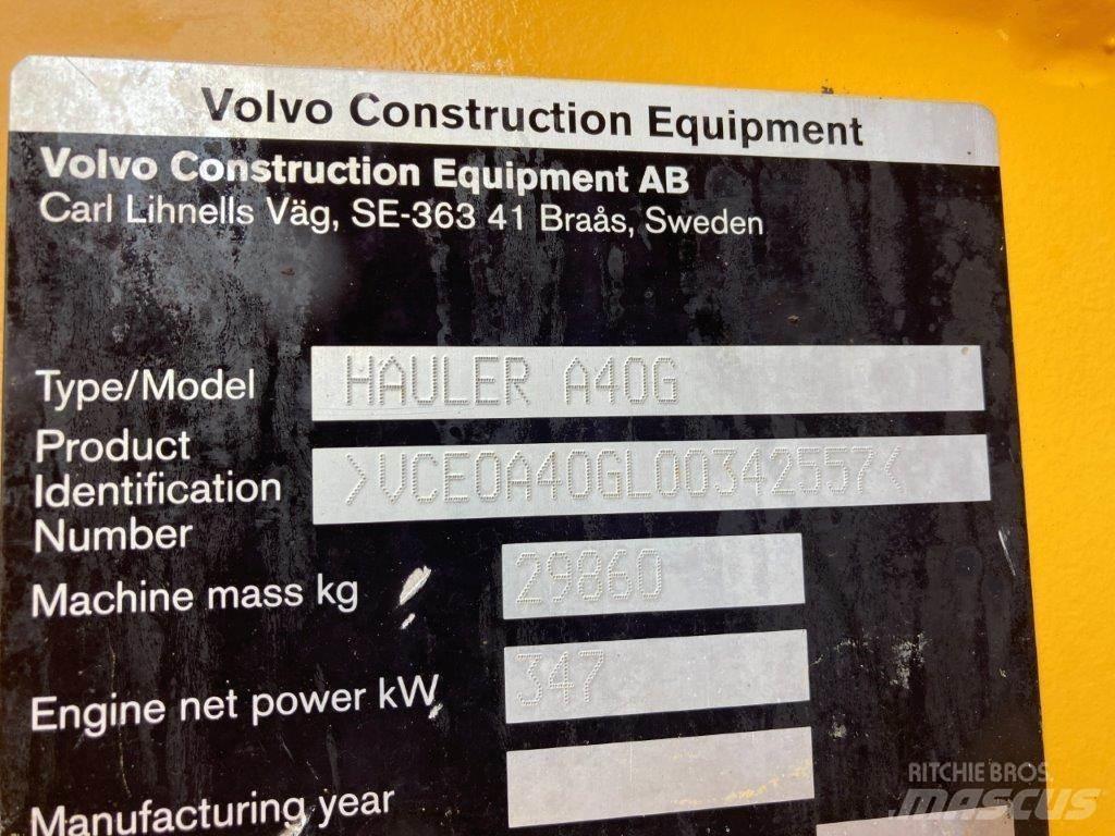 Volvo A40G Csuklósdömperek