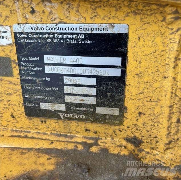 Volvo A40G Csuklósdömperek