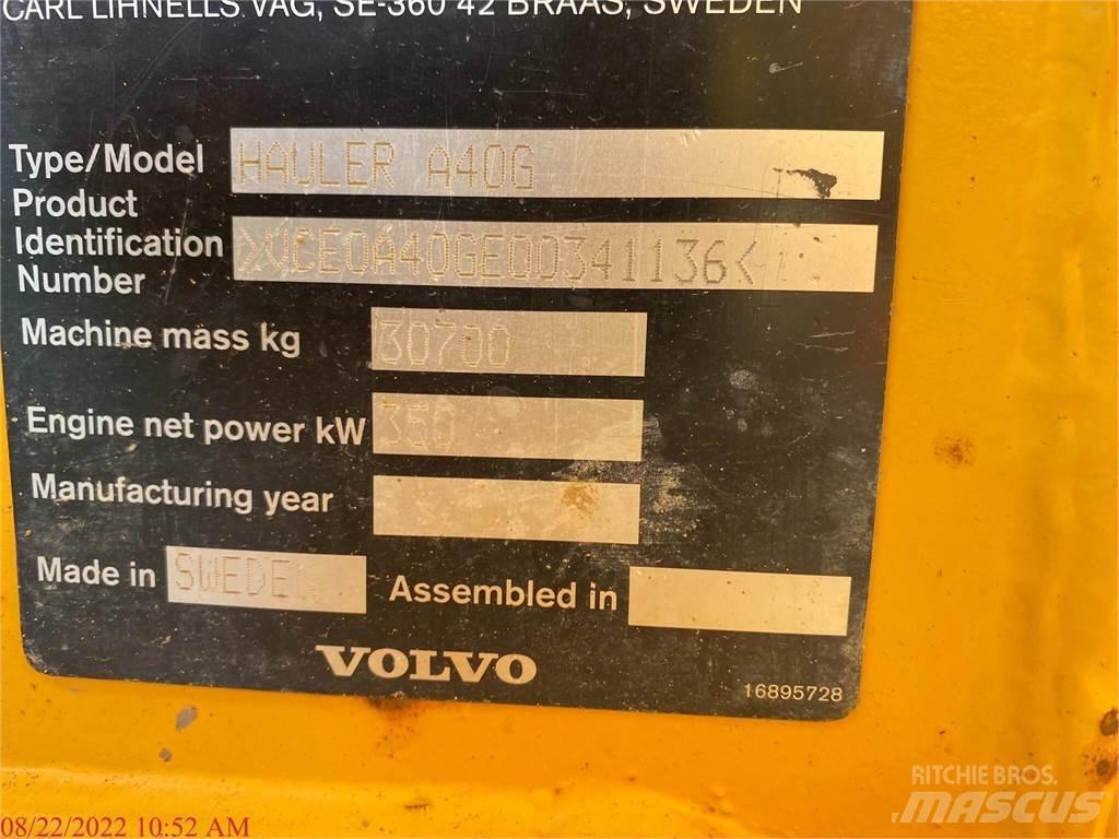 Volvo A40G Csuklósdömperek
