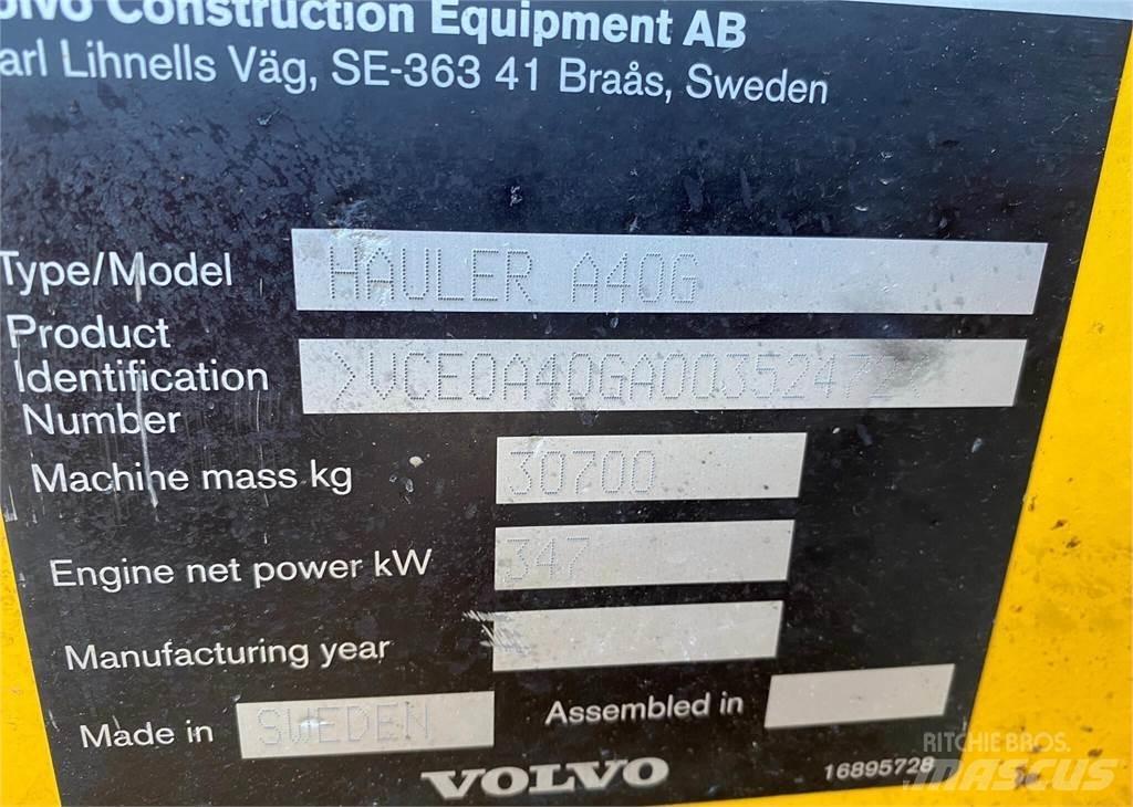 Volvo A40G Csuklósdömperek