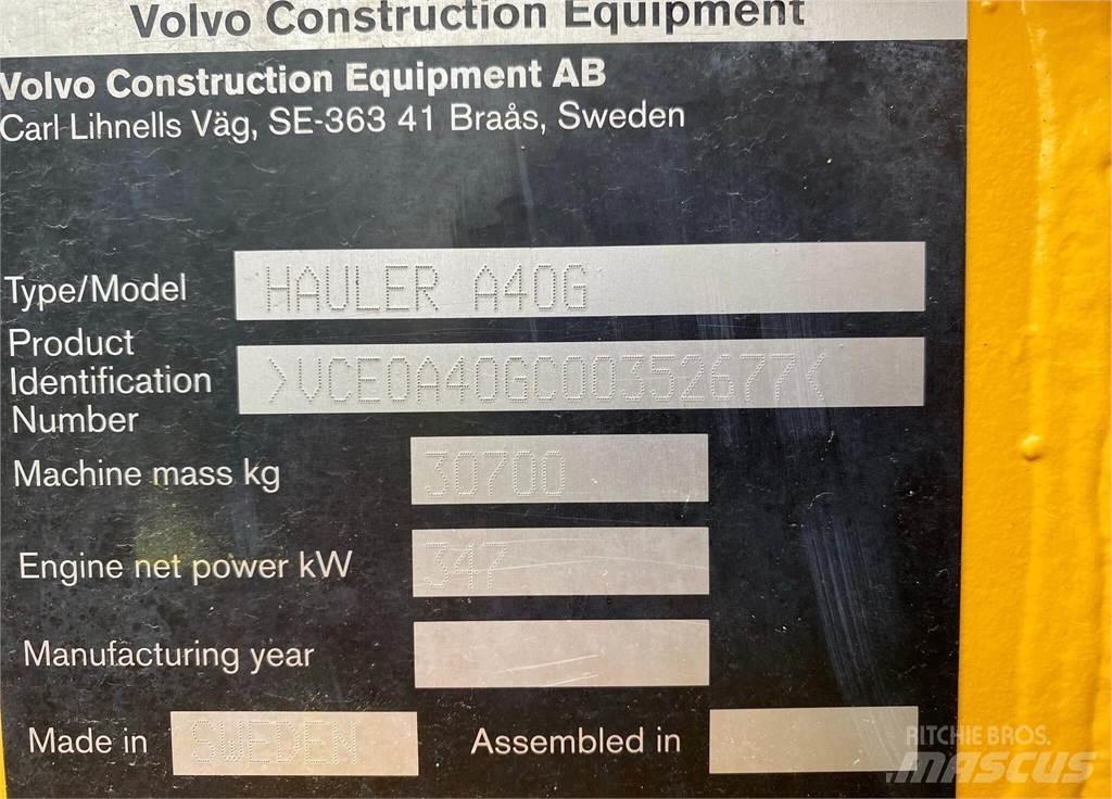 Volvo A40G Csuklósdömperek