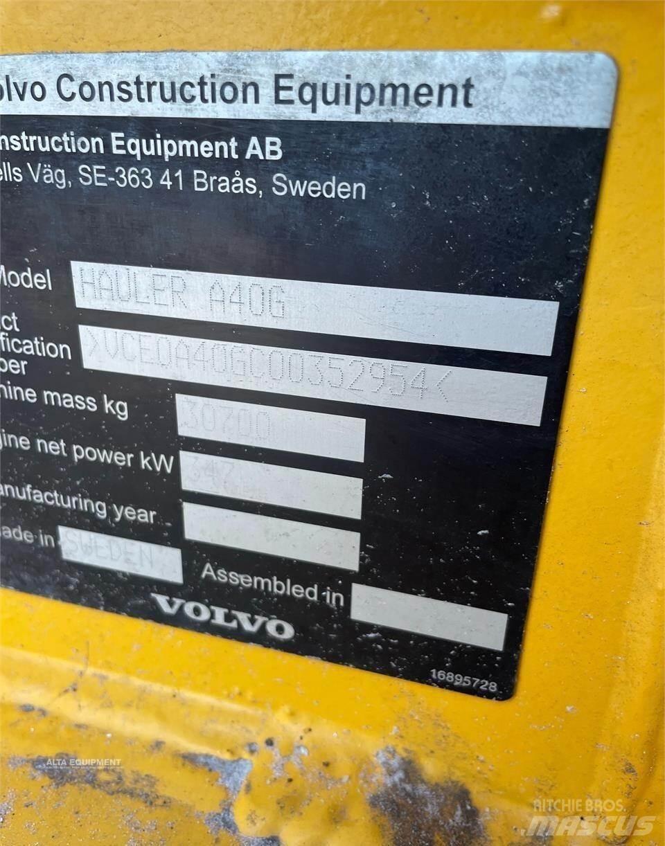 Volvo A40G Csuklósdömperek