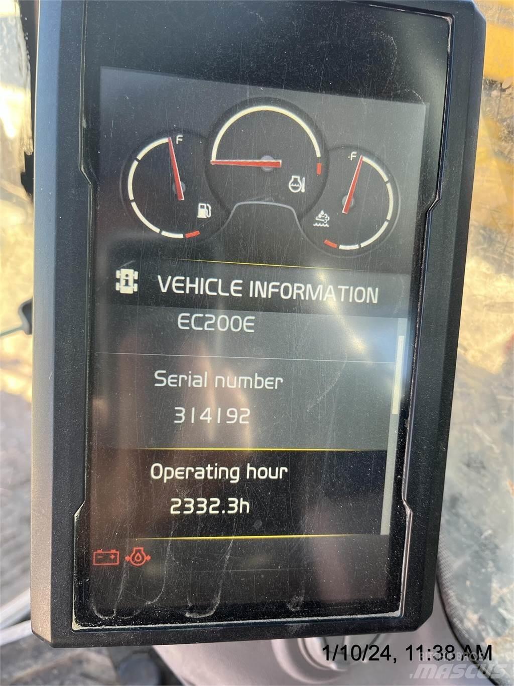 Volvo EC200EL Lánctalpas kotrók