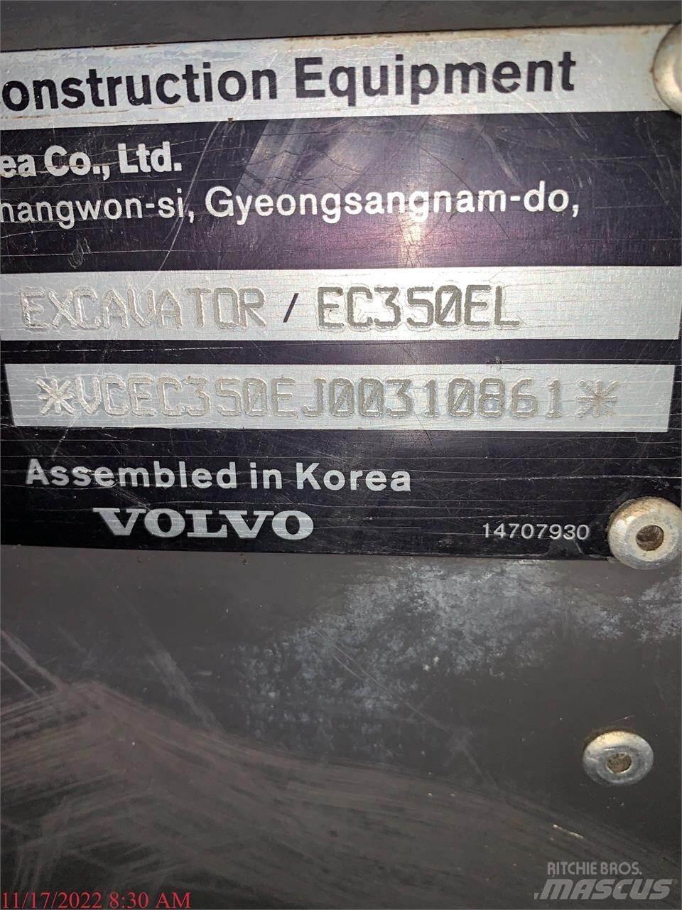 Volvo EC350EL Lánctalpas kotrók