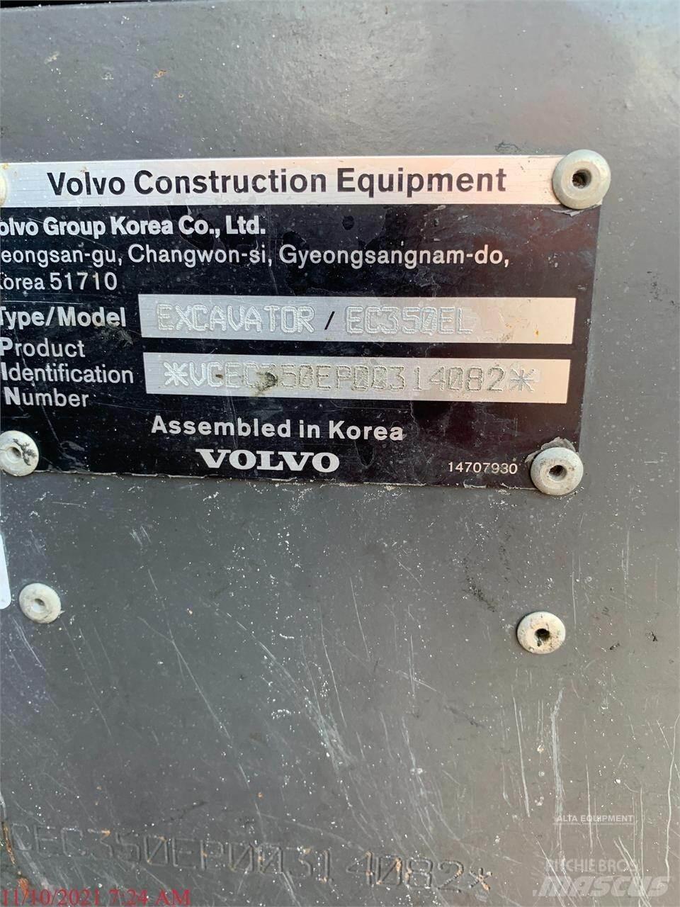 Volvo EC350EL Lánctalpas kotrók