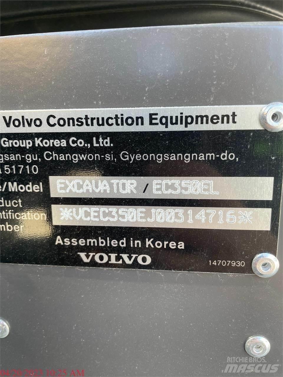 Volvo EC350EL Lánctalpas kotrók