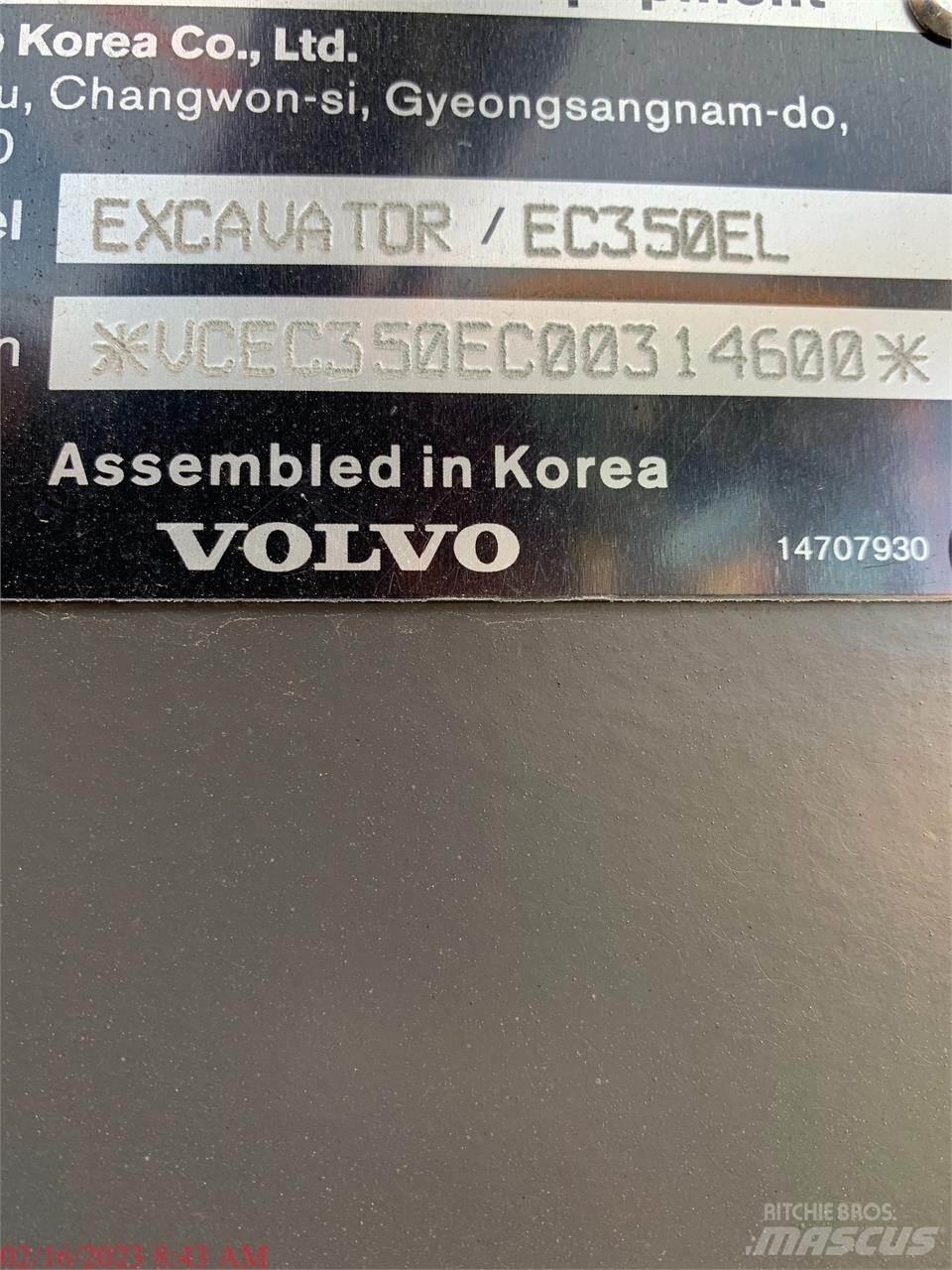 Volvo EC350EL Lánctalpas kotrók