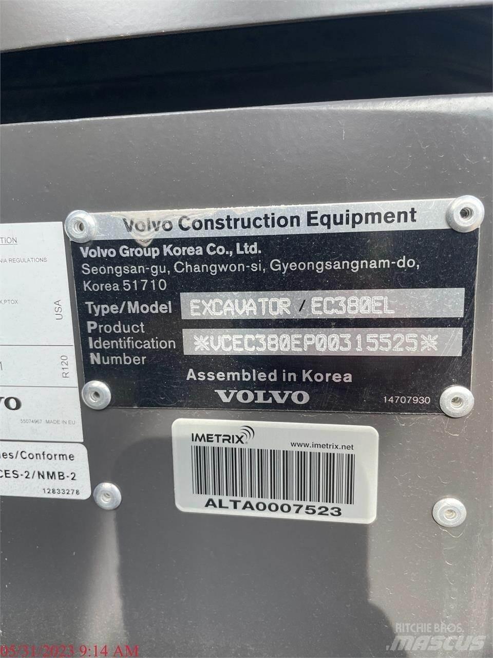 Volvo EC380EL Lánctalpas kotrók