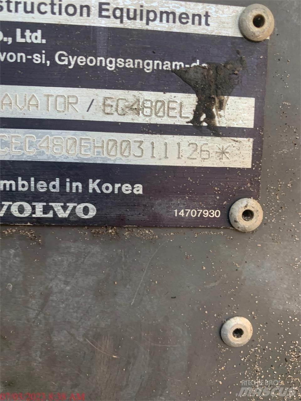 Volvo EC480EL Lánctalpas kotrók