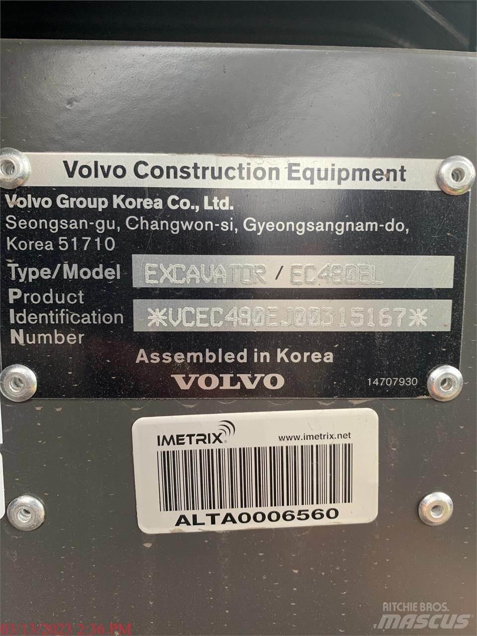 Volvo EC480EL Lánctalpas kotrók