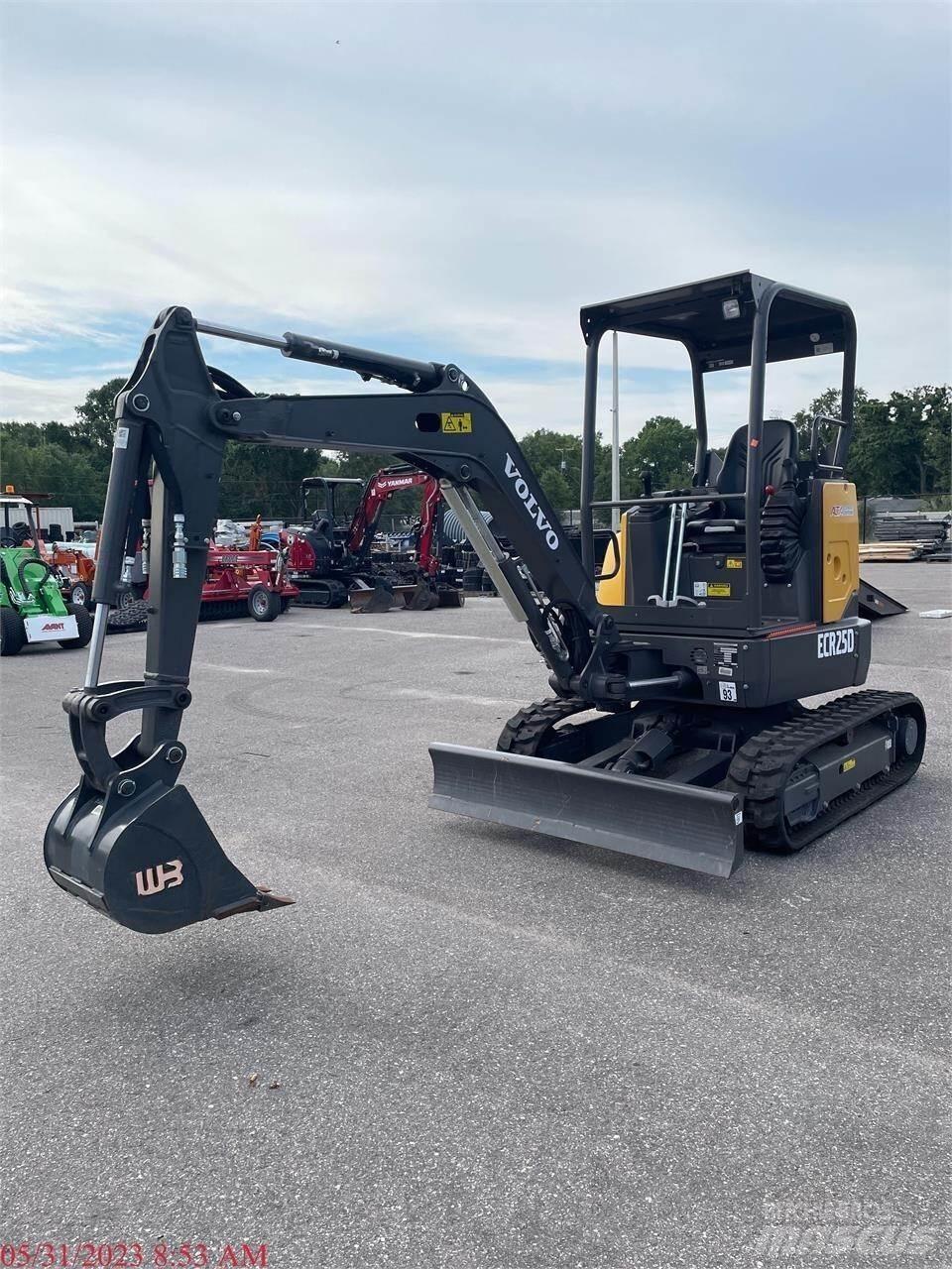 Volvo ECR25D Mini kotrók < 7t