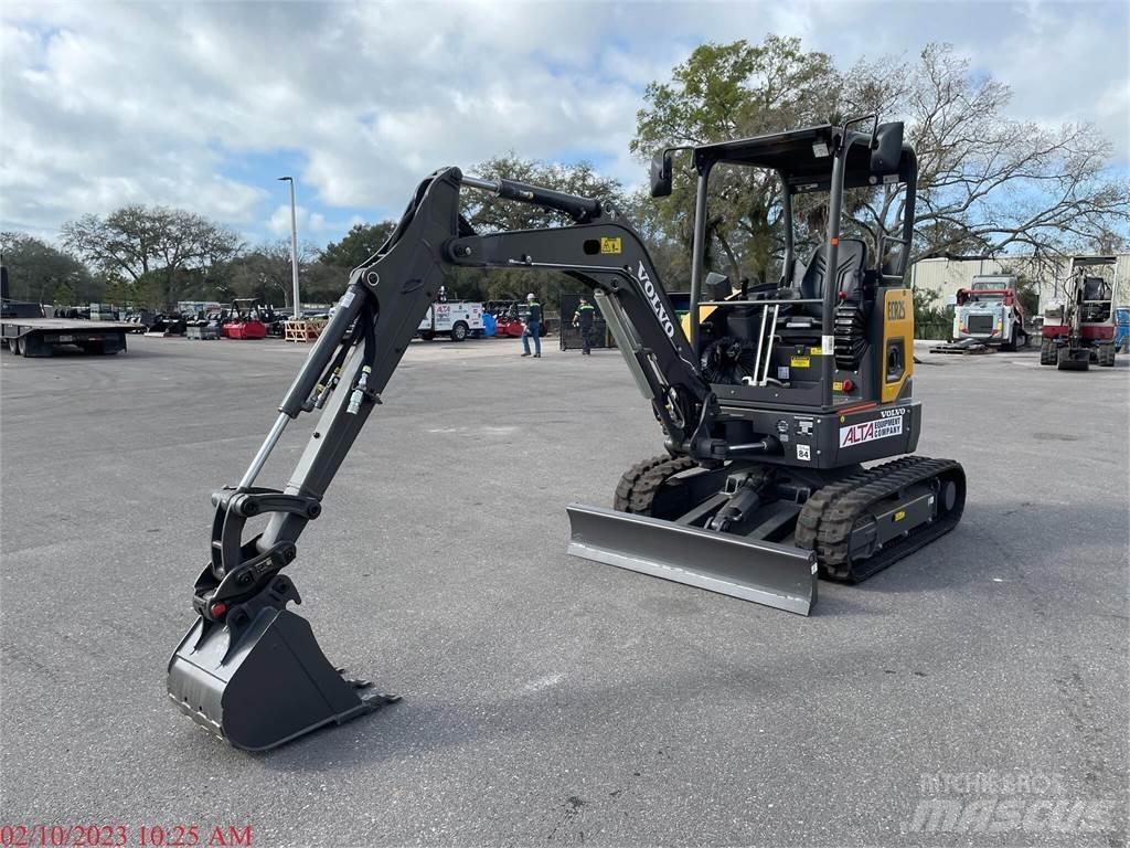 Volvo ECR25D Mini kotrók < 7t