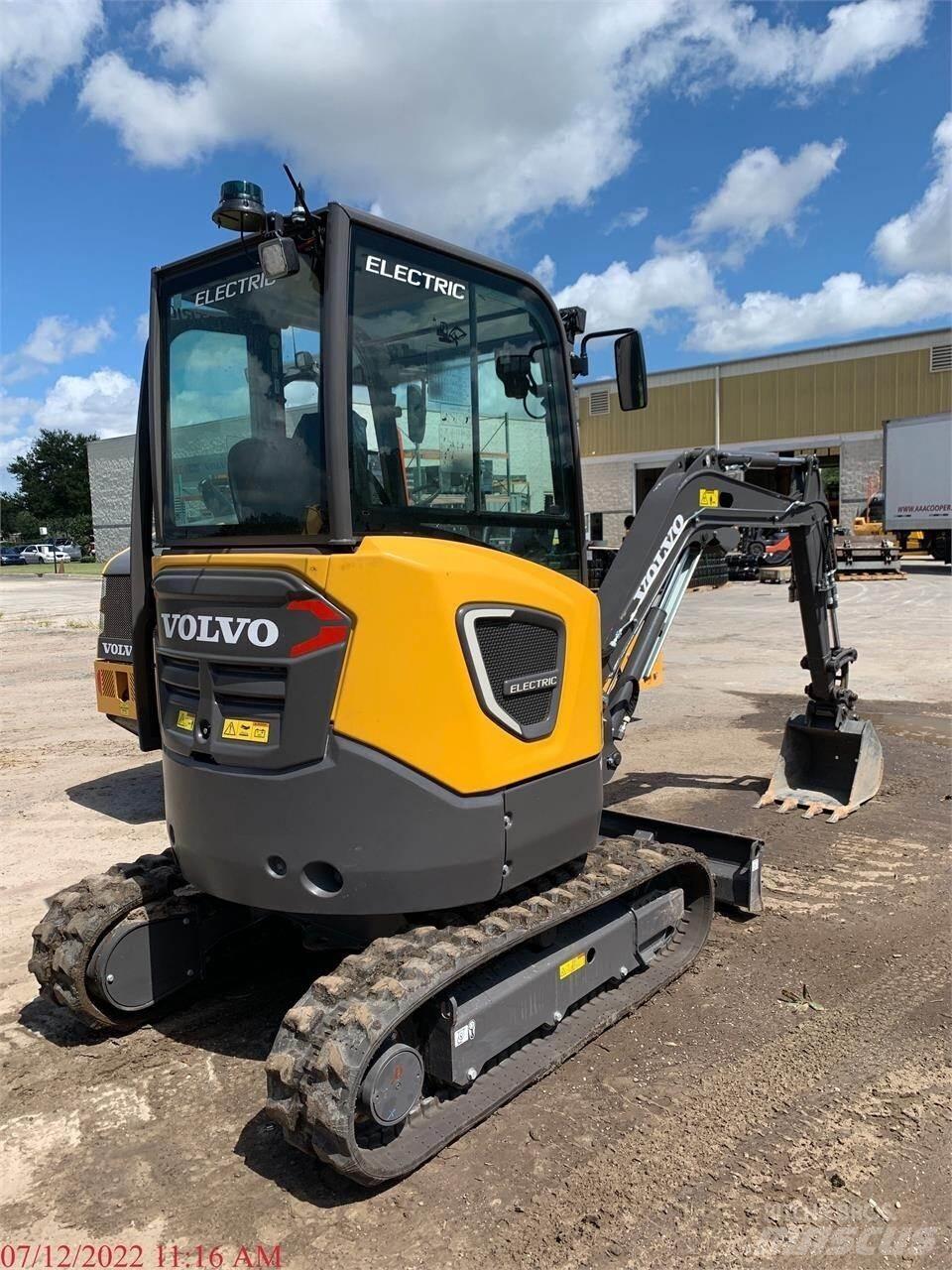 Volvo ECR25D Mini kotrók < 7t