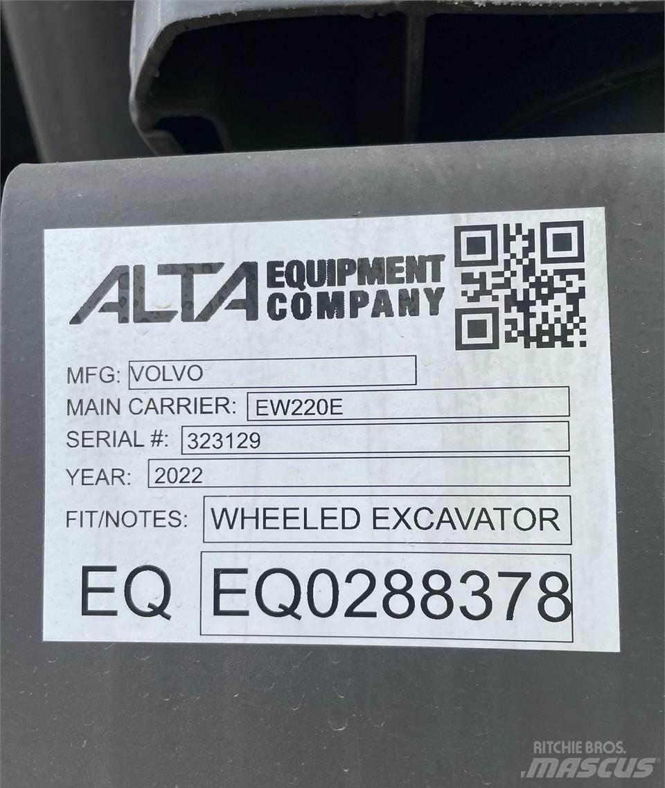 Volvo EW220E Gumikerekes kotrók